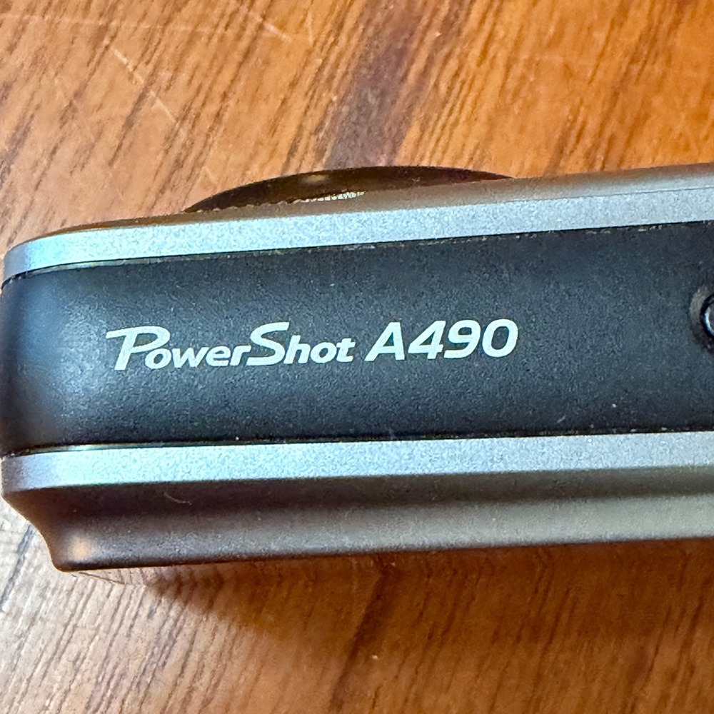 Canon PowerShot A490 10.0MP Digital Camera Silver 3.3x Zoom PC1471 Compact WORKS - Picture 5 of 10